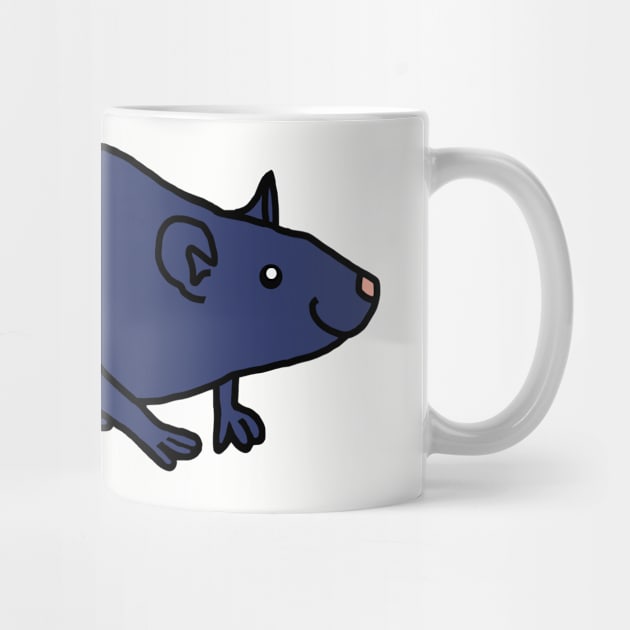 Blue Rat by ellenhenryart